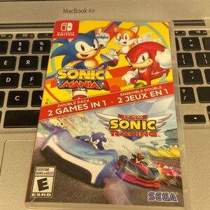 Sonic Mania & Team Sonic Racing Double Pack - Nintendo Switch Red and Yellow